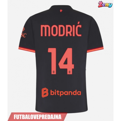 Lacne Ženy Futbalové dres AC Milan Luka Modric #14 2026-27 Krátky Rukáv - Tretina